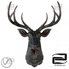 Sculptures Deer head 5