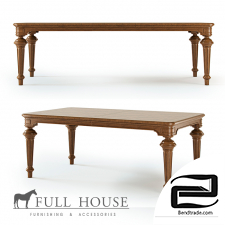 Sliding dining table Full House 3D Model id 10378