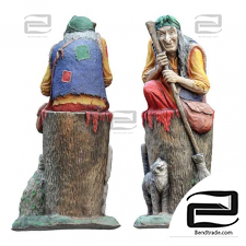 Baba Yaga Sculptures