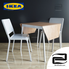 Table and chair IKEA THEODORES
