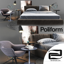 Bed Bed Poliform 05