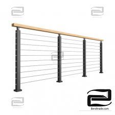 Modern railing fencing