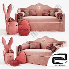 Children's bed Design Manifesto Galla Bunny