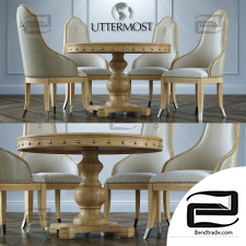 Table and chair Uttermost Sylvana
