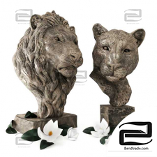 Lion 2 Sculptures