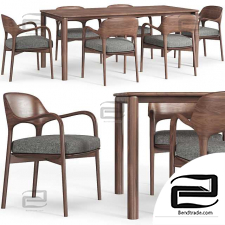 Artisan Neva table and chair, Porada Ella