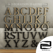 Decor alphabet Decor alphabet Restoration Hardware