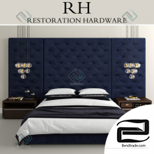 Bed RH custom Bed Modern tufted platform
