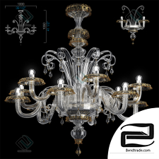 Chandelier Barovier&Toso Rabat Pendant Light