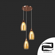 Eurosvet 50085/3 gold Cosmic pendant lamp