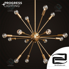 Progress Lighting Ion Collection 16-light Brushed Bronze Chandelier