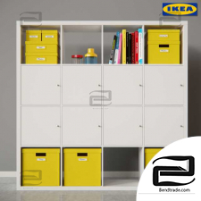 Office furniture KALLAX Shelf unit & TJENA IKEA