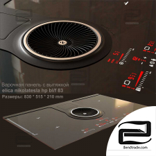Cooktop with extractor ELIKA