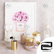 Pink&Brass Zakkia Bathroom Decor