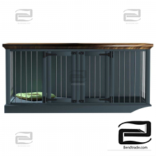 Cage-aviary for dogs