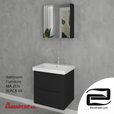 Bathroom Furniture MA ZEN BLACK 60cm