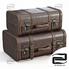 Brown Vintage Suitcases Brown Vintage Suitcases