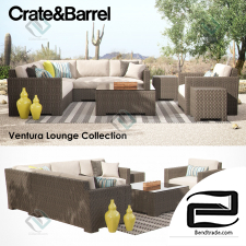 Outdoor furniture Crate Barrel Ventura Lounge Collection