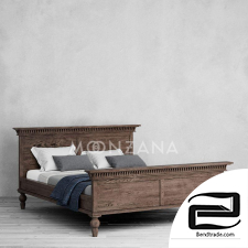 Bed with large headboard metropolis Moonzana