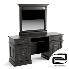 Dressing table with Rimar mirror/ Gothic color