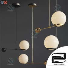 Hanging lamp O&G Contrapesso 8 inch Globe Led Pendant