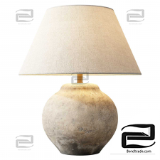 Zara Home table lamp with ceramic base and aged effect