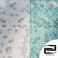 Materials Tile, Fishscale tile