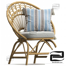 Rattan Vintage Peacock Chairs