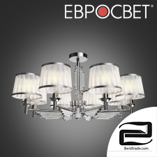 Ceiling chandelier with lampshades Eurosvet 60081/8 Amalfi