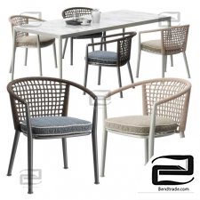 Table and Chair B&B Italia Outdoor ERICA '19