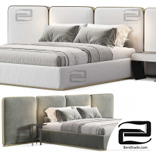 Gem Uplstered King Queen Bed