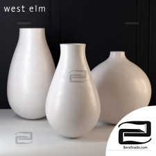 Vases West Elm Oversized Pure White Ceramic Vases