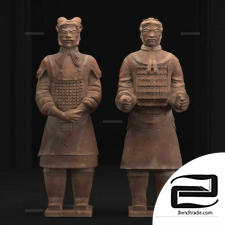 Warriors of the terracotta army sculptures