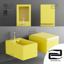 Toilet and Bidet Nic Design Cool