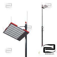 Lighting pole with EWO spotlights 02