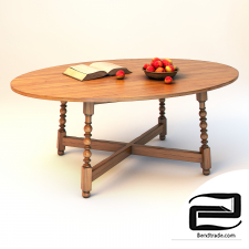 English-style dining table