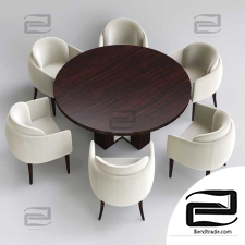 Poliform table and chair