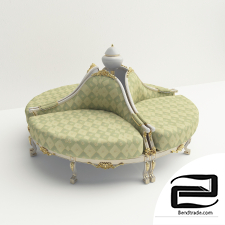 round sofa 3D Model id 16163
