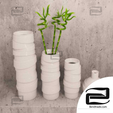 Bamboo vases
