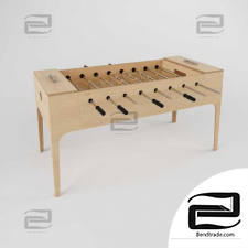 Table football made of plywood
