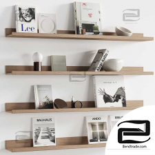 Decorative set of books and neutral