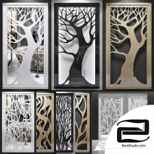 Set of decorative panels