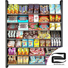 Shelf with sweets