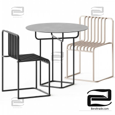 Table and chair Grill by Diabla
