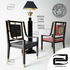 Versace oracle chairs, medusa