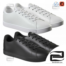 Leather Shoes Black and White