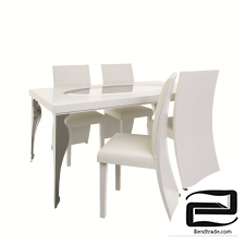 Table and chair 3D Model id 15717
