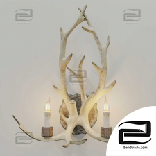 HORNLAND DOUBLE GREY wall lamp