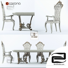 Table and chair Turri Baroque