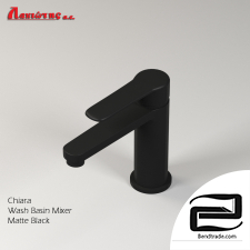 Wash basin mixer CHIARA BLACK MATTE 3D Model id 10792